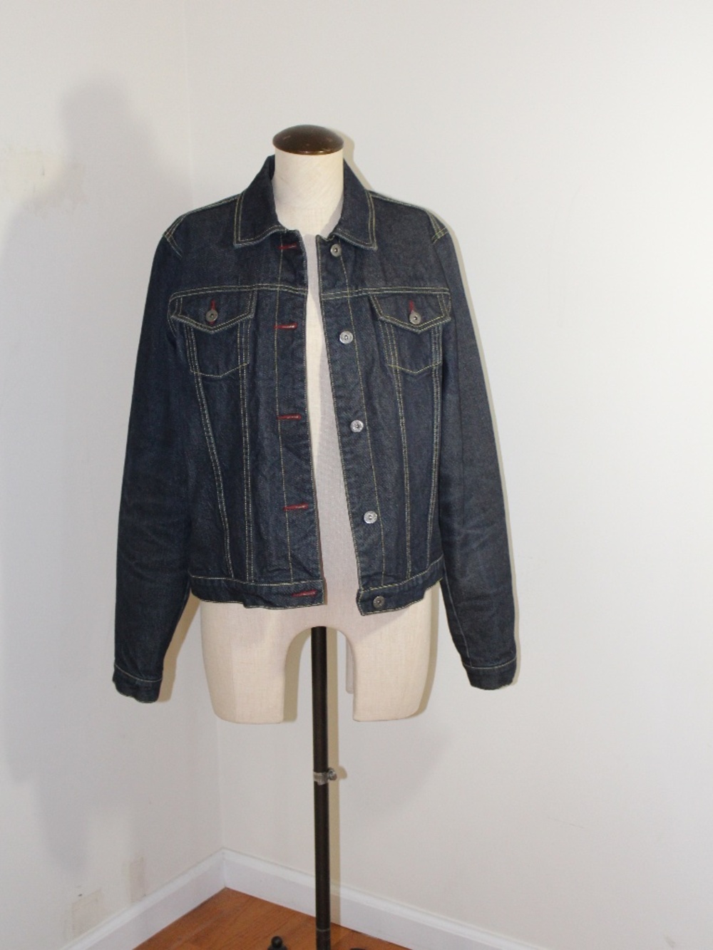 BCBGMaxAZRIA,  dark denim jean jacket